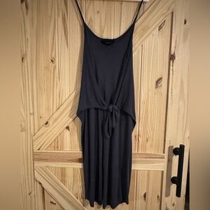 Tie- front midi dress